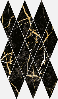 Charme Extra Diamond Mosaico Laurent 28х48 Мозаика Черная Charme Extra Diamond Mosaico Laurent 28х48 Мозаика Черная