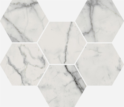 Charme Evo Mosaico Hexagon Statuario 25х29 Мозаика Белая