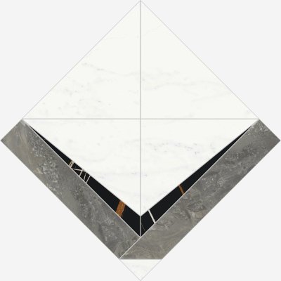 Charme Deluxe Intarsio Bianco Michelangelo 56,4х56,4 Декор
