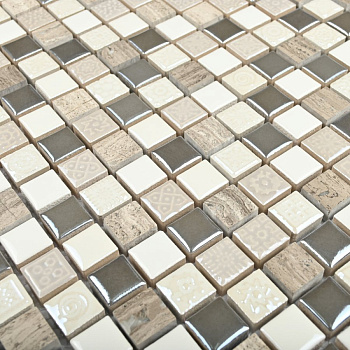 Bonaparte Iceberg 30x30x8 (чип 15x15 мм) Мозаика керамическая