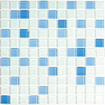 Bonaparte Jump Blue №7 30x30x4 (чип 25x25 мм) Мозаика стеклянная