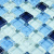 Bonaparte Blue Drops 30x30x8 (чип 15x15 мм) Мозаика стеклянная