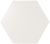 Hexagon White Matt. 10,7x12,4 Плитка настенная