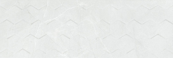 Braga White Hexagon Rett 25х75 Плитка настенная