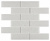 Bonaparte Rumba White 30x30 (чип 48x148 мм) Мозаика стеклянная