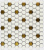 Bonaparte Babylon Gold matt 26x30x6 (чип 23x26 мм) Мозаика керамогранитная