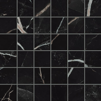 Empire Calacatta Black Mosaic Lap. 30x30 Мозаика