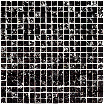 Bonaparte Strike Black 30x30x8 (чип 15x15 мм) Мозаика стеклянная