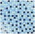 Bonaparte Blue Drops 30x30x8 (чип 15x15 мм) Мозаика стеклянная