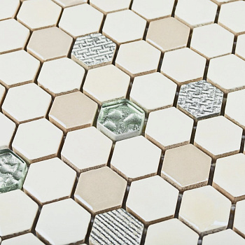 Bonaparte Dreams Beige 30,5x30,2x8 (чип 24x26 мм) Мозаика керамическая