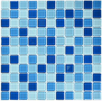 Bonaparte Navy Blu 30x30x4 (чип 25x25 мм) Мозаика стеклянная