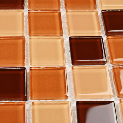 Bonaparte Coffee Mix 30x30x4 (чип 25x25 мм) Мозаика стеклянная