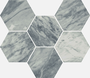 Charme Extra Hexagon Mosaico Atlantic 25х29 Мозаика Серая Charme Extra Hexagon Mosaico Atlantic 25х29 Мозаика Серая