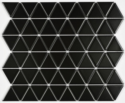 Bonaparte Reno Black matt 25,2x29,1x6 (чип 39x45 мм) Мозаика керамогранитная