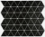 Bonaparte Reno Black matt 25,2x29,1x6 (чип 39x45 мм) Мозаика керамогранитная