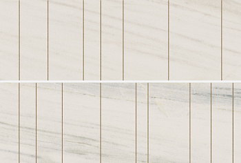 Charme Extra Inserto Golden Line Lasa 25х75 Декор Белый, Золотой