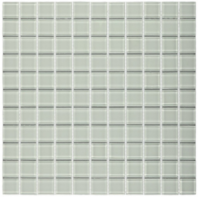 Bonaparte White Glass 30x30x4 (чип 25x25 мм) Мозаика стеклянная