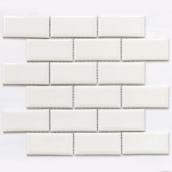 Bonaparte Brick White 28,75x29,2x6 (чип 45x95 мм) Мозаика керамогранитная