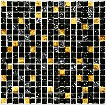 Bonaparte Classik Night 30x30x8 (чип 15x15 мм) Мозаика стеклянная, фольгированная