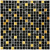 Bonaparte Classik Night 30x30x8 (чип 15x15 мм) Мозаика стеклянная, фольгированная