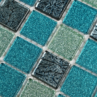 Bonaparte Breeze 30x30x4 (чип 25x25 мм) Мозаика стеклянная, фольгированная