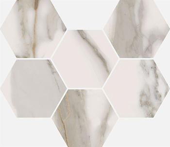 Charme Evo Mosaico Hexagon Calacatta 25х29 Мозаика Белая