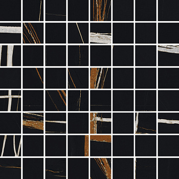 Charme Deluxe Mosaico Sahara Noir Lux 29,2х29,2 Мозаика Черная