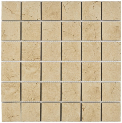 Bonaparte Status Beige 30,3x30,3x6 (чип 48x48 мм) Мозаика керамогранитная