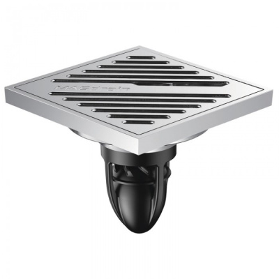 Трап сантехнический MAGdrain PFC 30 Q50-B 100x100 (магнитный клапан) нерж., матовый