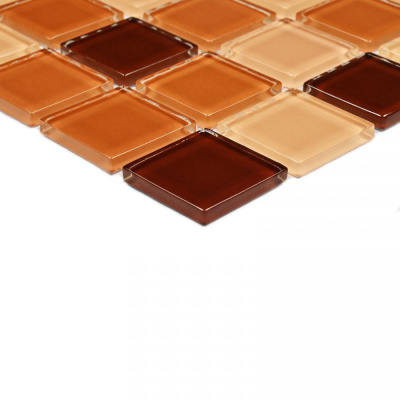 Bonaparte Coffee Mix 30x30x4 (чип 25x25 мм) Мозаика стеклянная