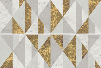 Charme Extra Inserto Suite Carrara 25х75 Декор Белый, Серый, Золотой