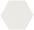 Hexagon White 10,7x12,4 Плитка настенная