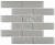 Bonaparte Rumba Grey 30x30 (чип 48x148 мм) Мозаика стеклянная