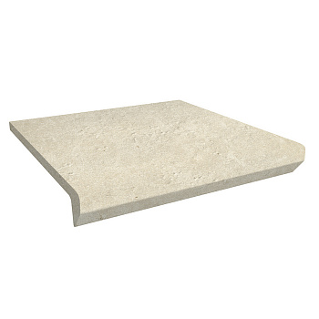 Scandiano Beige Kapinos Stopnica Prosta 30x33 Ступень с капиносом, прямая, структурная