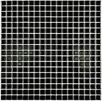 Bonaparte Super Black 30x30x4 (чип 15x15 мм) Мозаика стеклянная