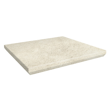 Scandiano Beige Kapinos Stopnica Narozna 33x33 Ступень с капиносом, угловая, структурная