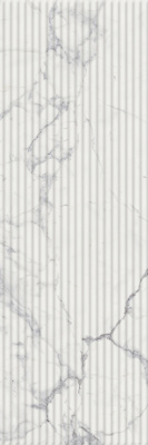 Charme Evo Inserto Wave Statuario 25х75 Плитка настенная Белая