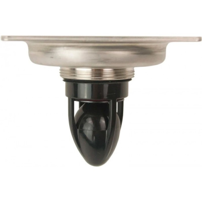 Трап сантехнический MAGdrain PFC 30 Q50-B 100x100 (магнитный клапан) нерж., матовый