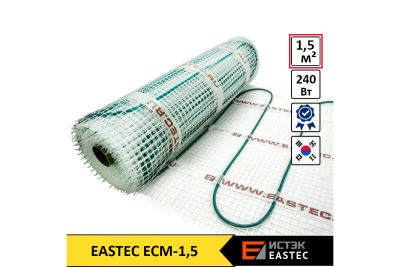 Комплект теплого пола на сетке Eastec ECM 1.5