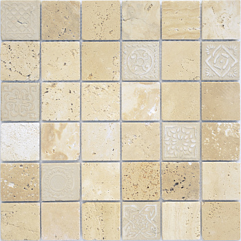 Art Stone Art Travertino Beige Mat 30x30 Мозаика микс