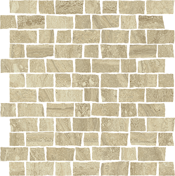 Charme Advance Mosaico Raw Travertino Romano 30х30 Мозаика Бежевая