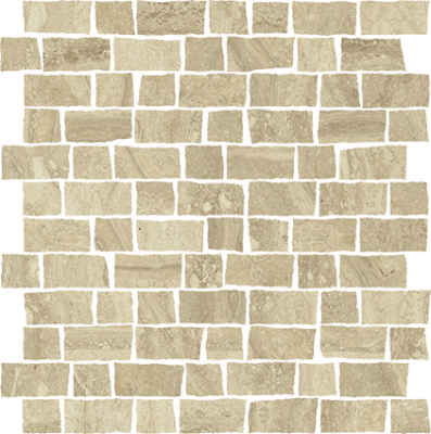 Charme Advance Mosaico Raw Travertino Romano 30х30 Мозаика Бежевая