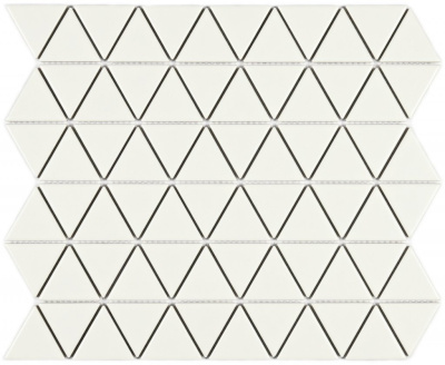 Bonaparte Reno White matt 25,2x29,1x6 (чип 39x45 мм) Мозаика керамогранитная