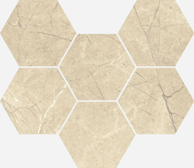 Charme Extra Hexagon Mosaico Arcadia 25х29 Мозаика Бежевая