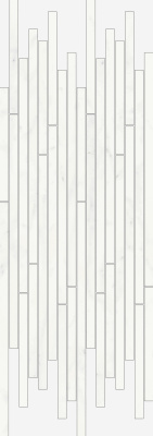 Charme Deluxe Split Bianco Michelangelo 26х75 Декор Белый