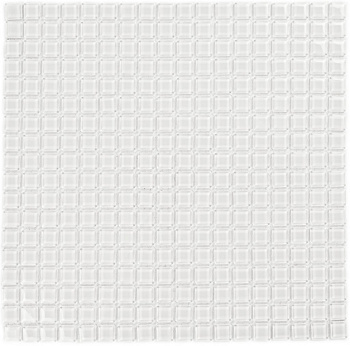 Bonaparte Super White 30x30x4 (чип 15x15 мм) Мозаика стеклянная