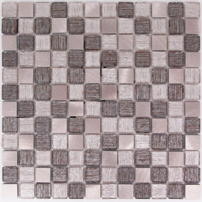 Bonaparte Trend Bronze 30x30x4 (чип 23x23 мм) Мозаика стекл. фольгированная, с металл. вставками