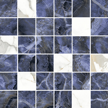 Laurel 29,7x29,7 Мозаика микс синяя